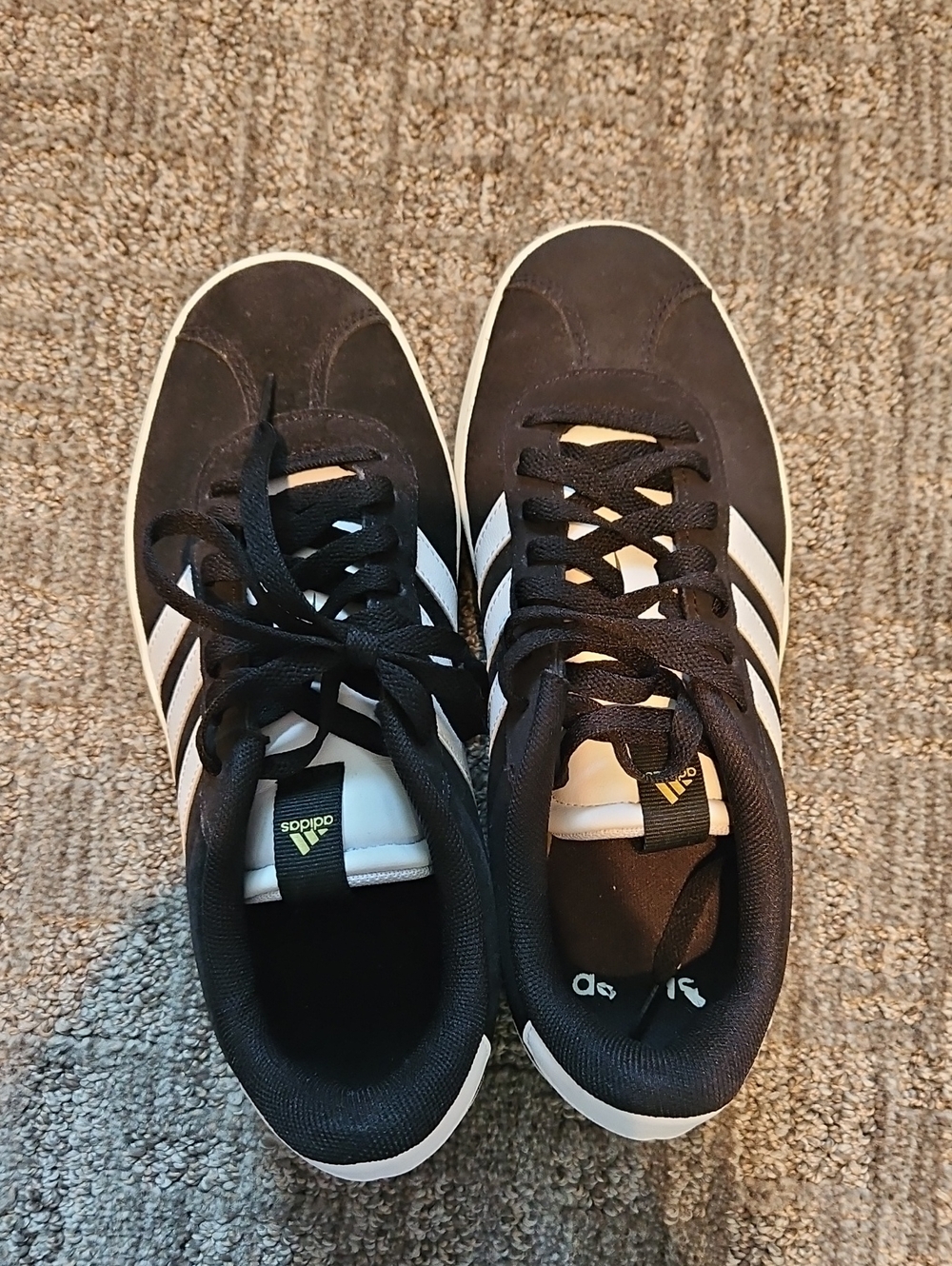 adidas Black and White Low-Top Sneakers
